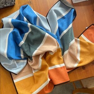 Colorful Geometric Pattern Blanket ultralight sand resistant beach towel